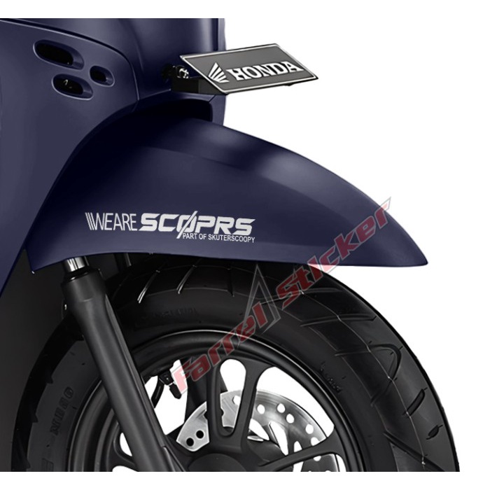 Sticker We Are SCOPRS STIKER SCOOPY Cutting - Putih