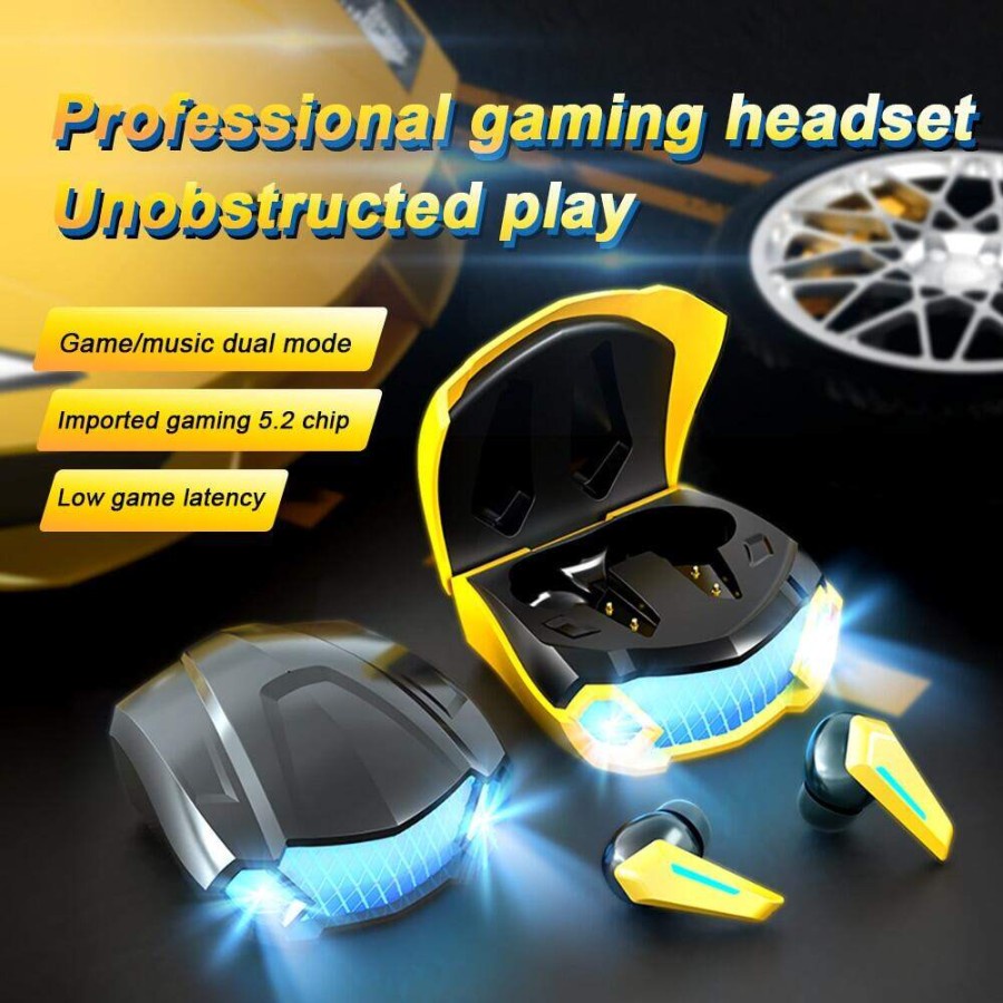 【BT007】Fxing M5 TWS HEADSET BLUETOOTH GAMING BLUETOOTH V5.2 WIRELESS EARPHONE BLUETOOTH