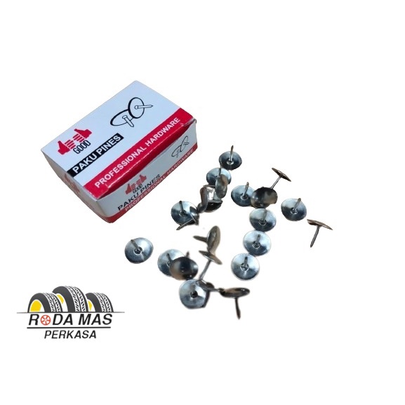 

PAKU PAYUNG / PINES (THUMB TACK) 1 PAK ISI10 BOX KECIL RMP