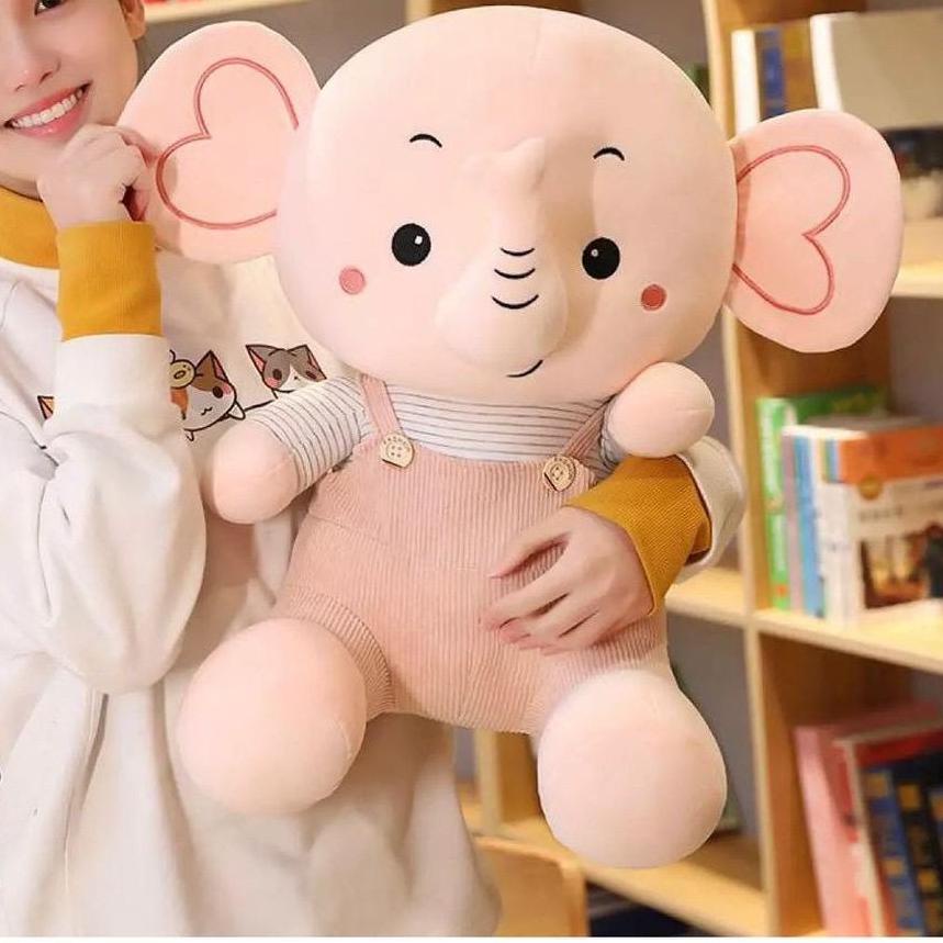 ♨ boneka gajah pake baju/boneka gajah lucu imut/boneka gajah jumbo ✦
