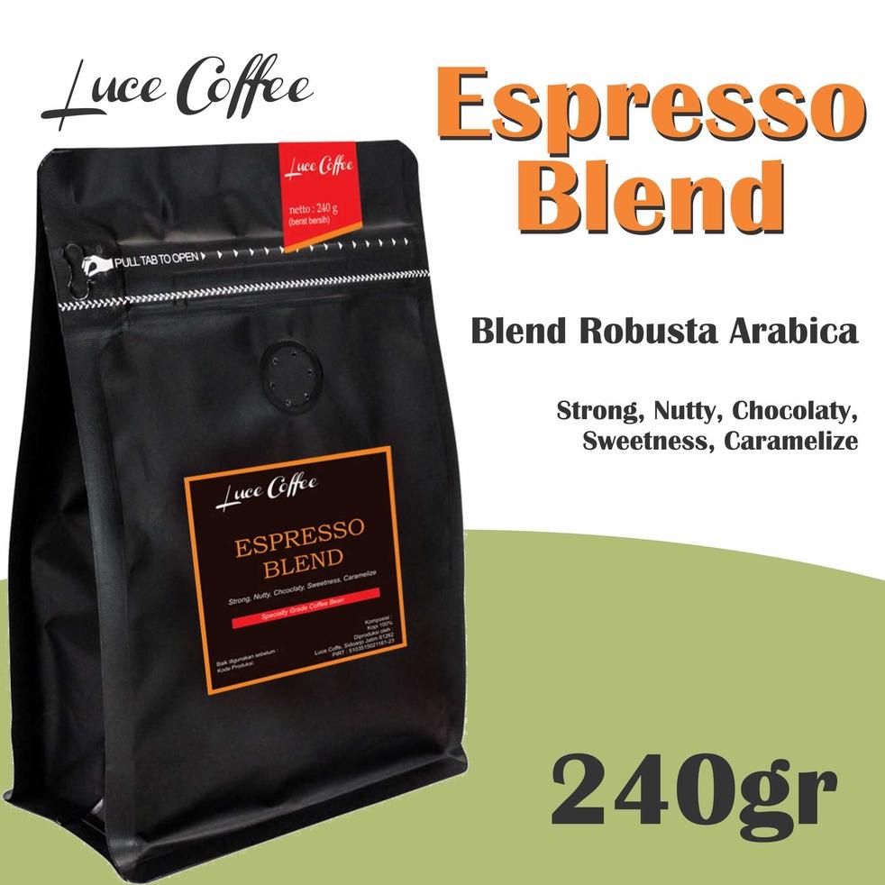 

T79 Luce Coffee, Kopi Espresso Blend Robusta Arabica 240gr - Biji sangrai arau Bubuk WOW BANGET う