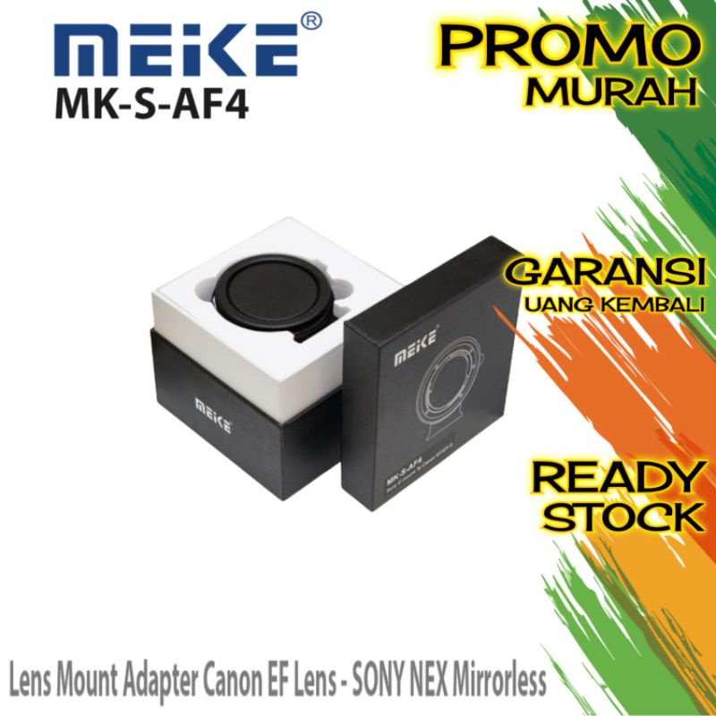 MEIKE MK-S-AF4 MOUNT ADAPTER FOR  SONY  E-MOUNT TO CANON EF/EF-S