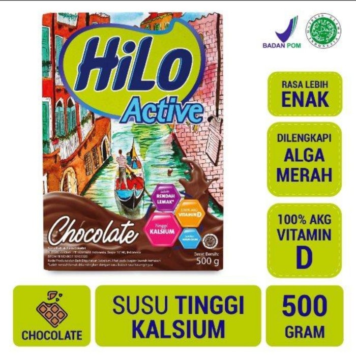 

[ COD ] Hilo Active Chocolate Minuman Kesehatan [500 gr]
