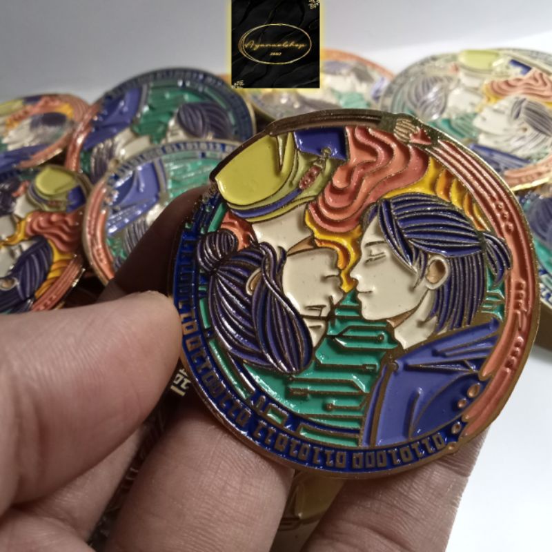 Enamel Pin Custom Design Bebas Ukuran Besar/Enamel Pin Custom