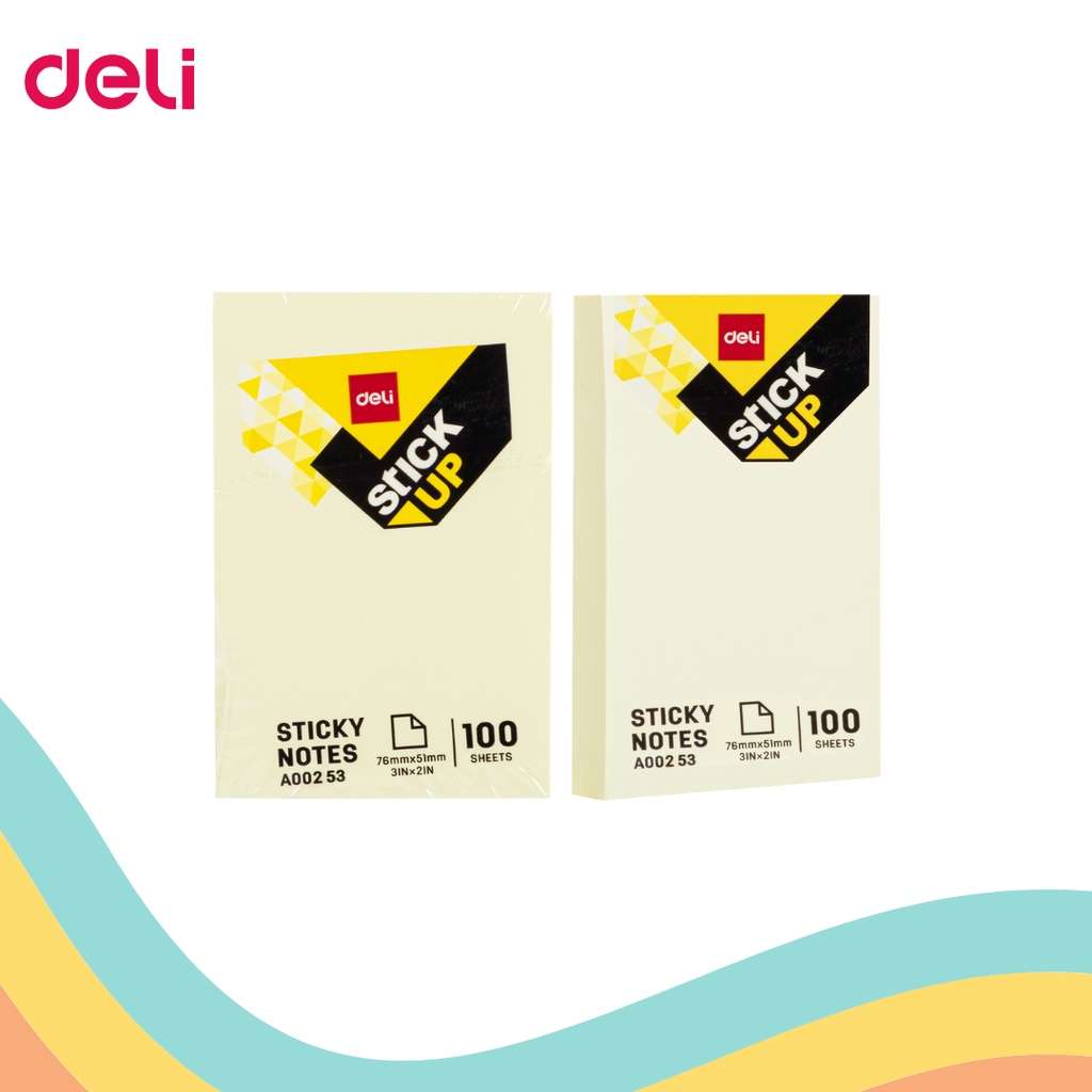

OBRAL…!!! STICK NOTE DELI YELLOW A-00253 (1 PCS)