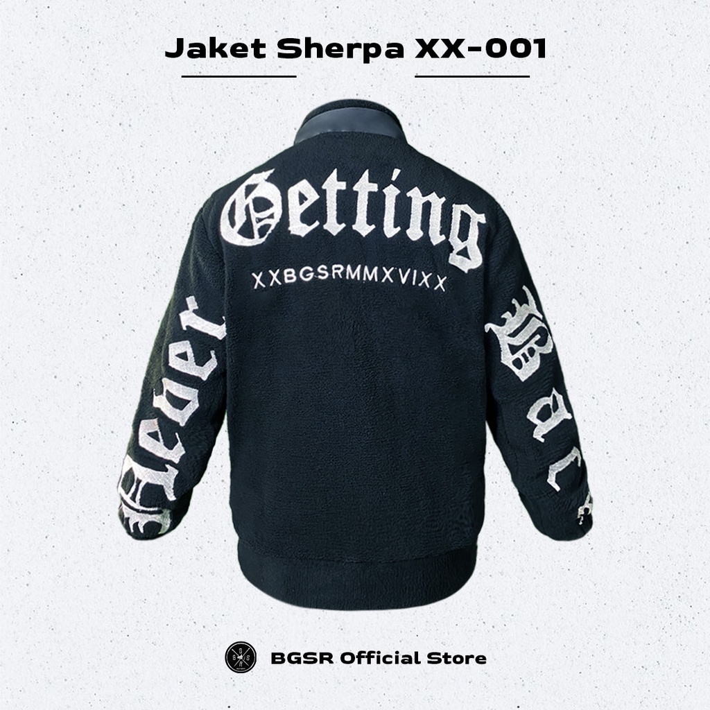 Jaket Sherva Bulu BGSR BGSR XX001 Jacket Sherpa Pria Wanita Tebal