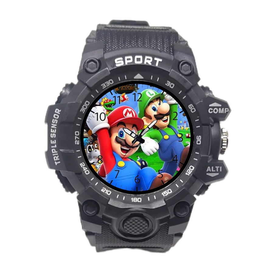 Jam Tangan Anak Laki Laki Karakter Mario Bros Anti Air