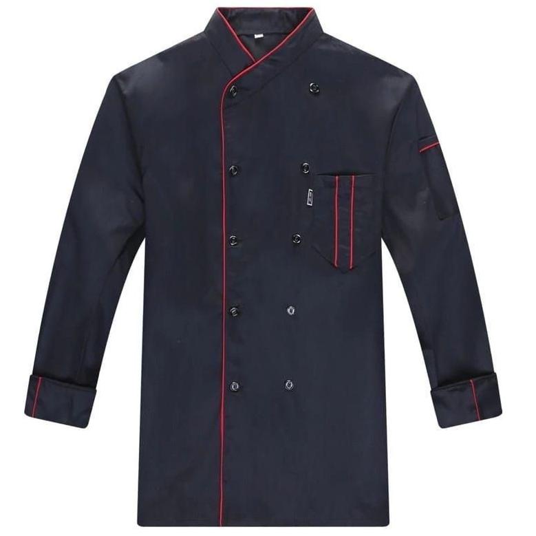 [ART. 888447] Chef Jacket Baju Koki Seragam Kemeja Koki Chef Lengan Panjang Unisex Original