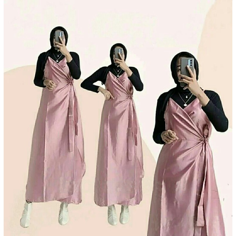 Outer Overall Dress Velvet Satin Sahira Silk