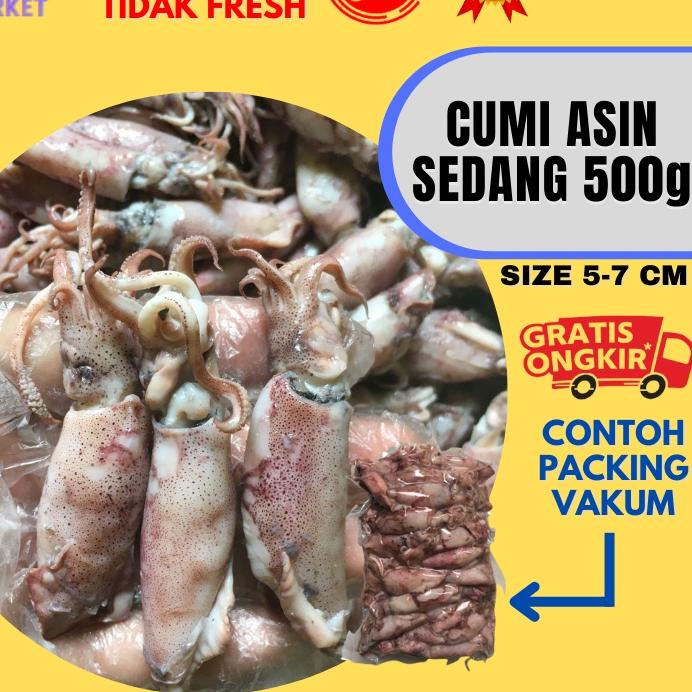 

➻ Cumi Asin Sedang Fresh 500 Gram ☄