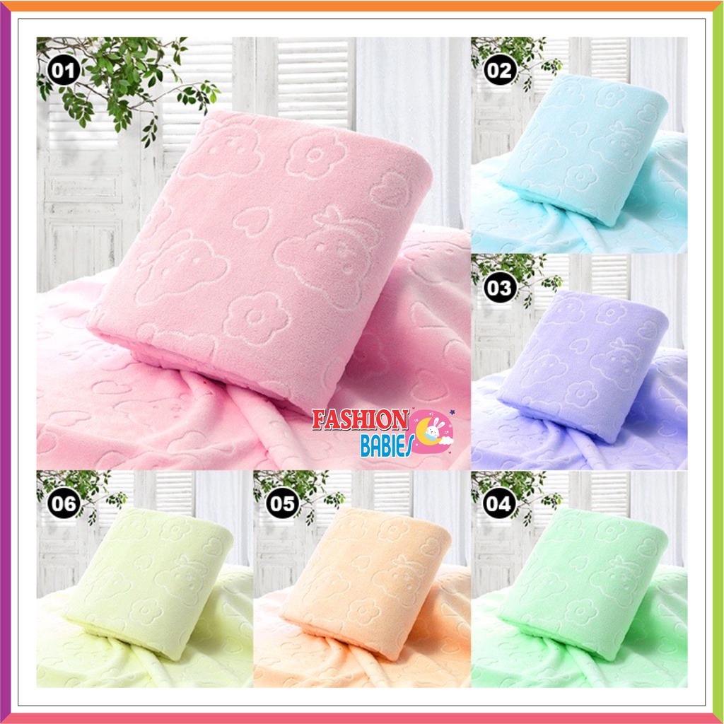 HANDUK MICROFIBER 140X70 CM JUMBO BEAR | HANDUK MULTIFUNGSI | HANDUK ANAK DEWASA BIG SIZE