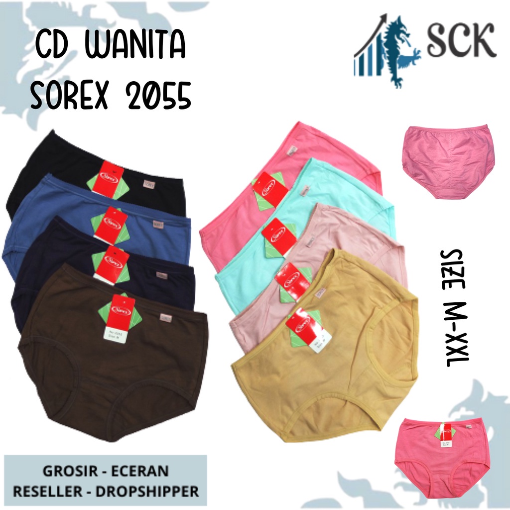 CD Wanita SOREX 2055 Bahan Katun / Celana Extra Lembut Katun SOREX 2055 - sckmenwear GROSIR