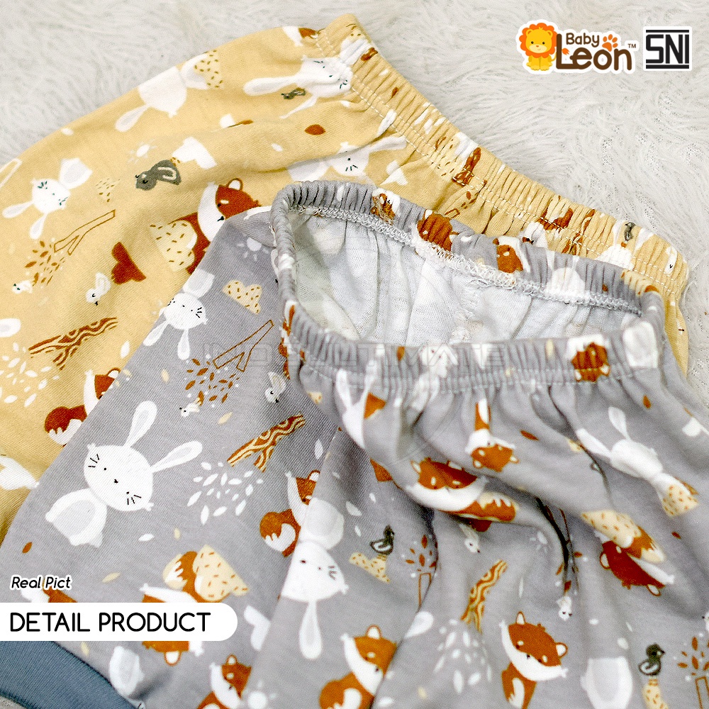 DS-117 1 Pcs Celana Pendek Bayi (0-3 Bulan) BABY LEON Celana Diaper Bayi Baru Lahir Celana Anak Bayi