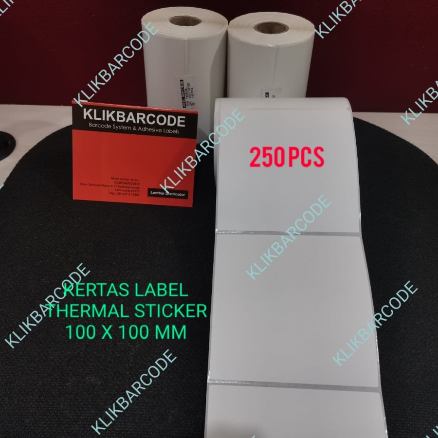 

LABEL BARCODE DIRECT THERMAL 100 X 100 MM - 10 X 10 CM - ISI : 250 PCS