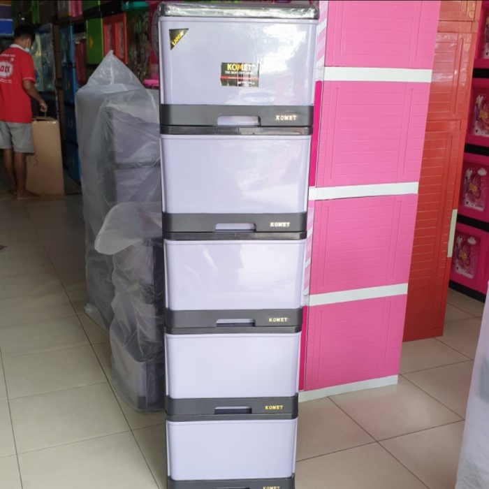 Terlaris Lemari Plastik Laci Plastik Komet Susun 5 L