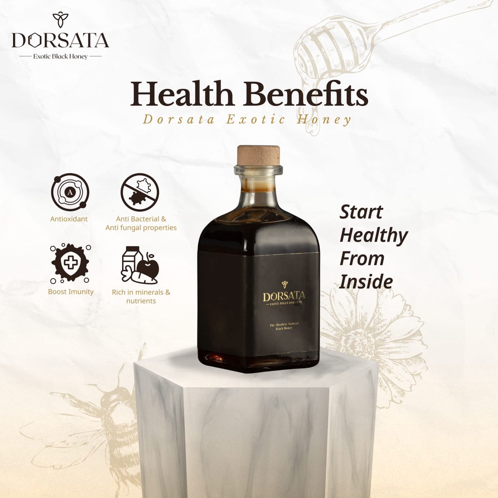 

BLACK HONEY lebah Apis Dorsata murni 100% 280 ml