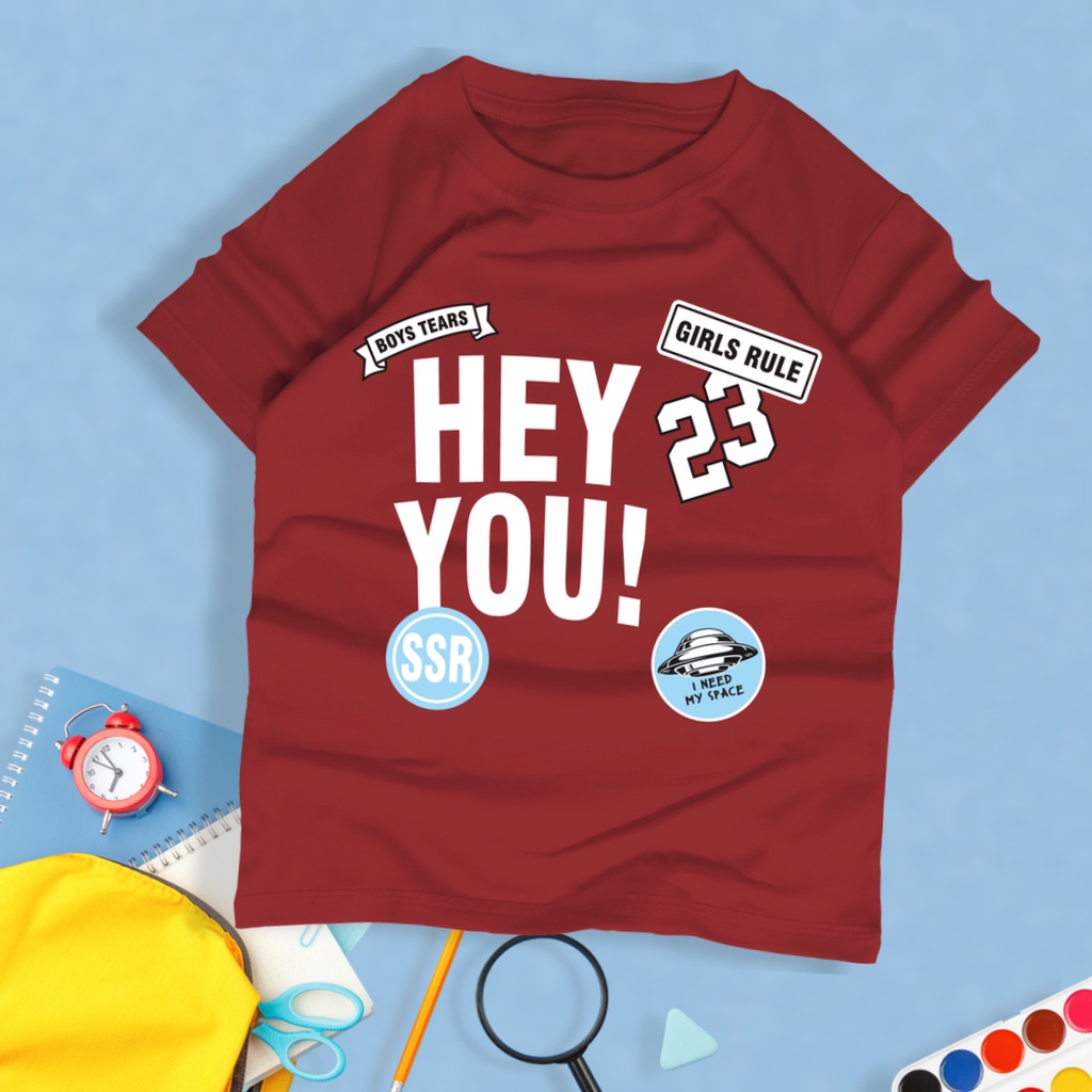 Baju Kaos Distro Anak Laki laki Perempuan Premium Umur 1-12 Tahun Bahan Cotton -AMR222