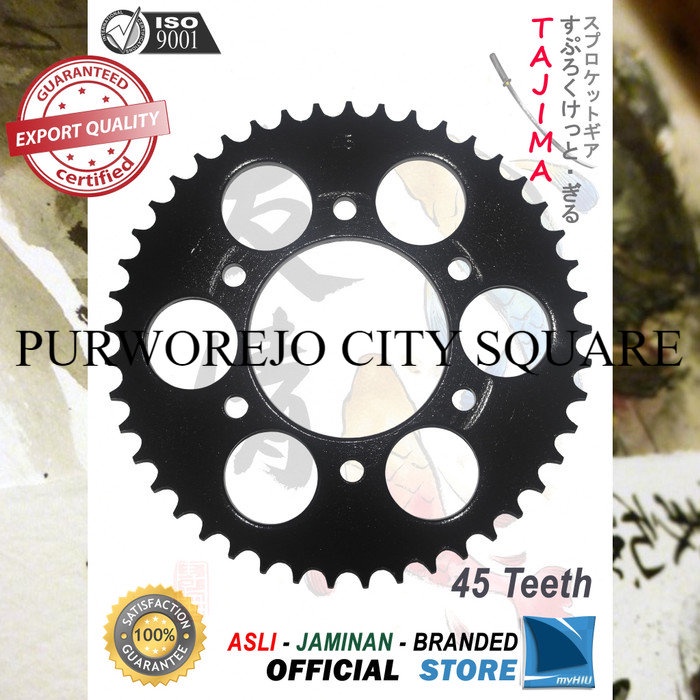 Spesial Gir Belakang / Gear Belakang 428-45T Yamaha Vixion, Vixion New TAJIMA