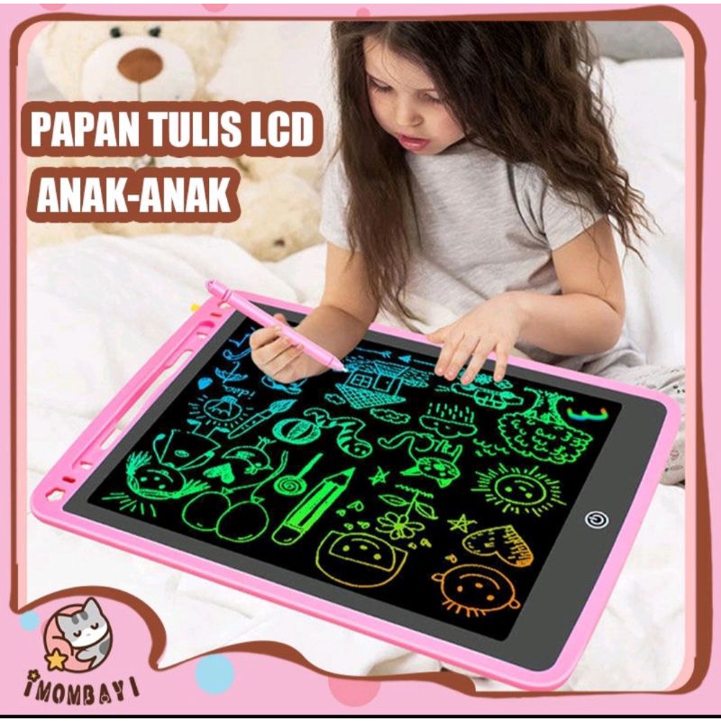 LCD WRITING TABLET BELAJAR ANAK-ANAK / Papan tulis Tap Belajar Anak &amp; Dewasa