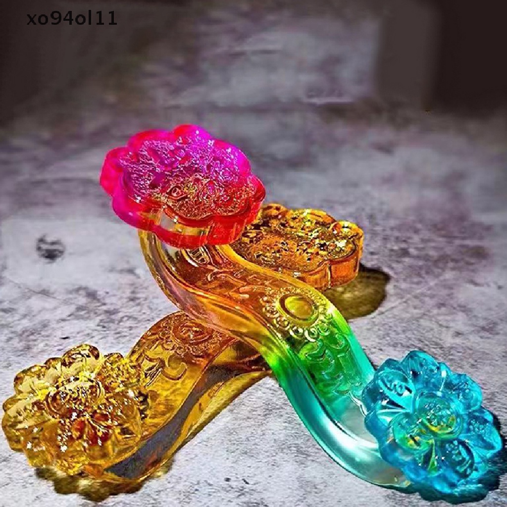 Xo Feng Shui Menguntungkan Ruyi Kristal Dekorasi Rumah Patung Kekayaan Kerajinan Hadiah OL