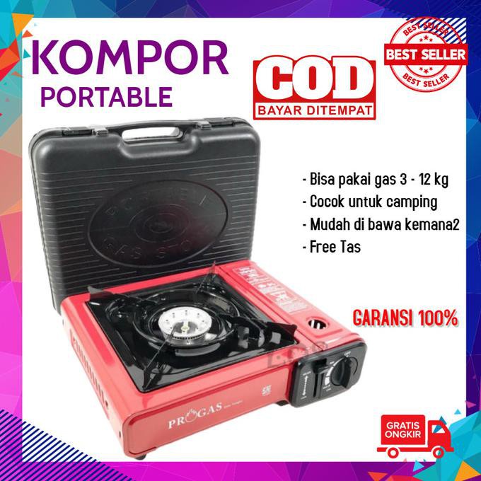 KOMPOR GAS PORTABLE PINK,BIIRU,MERAH/KOMPOR GAS PORTABLE/KOMPOR GAS EKONOMIS