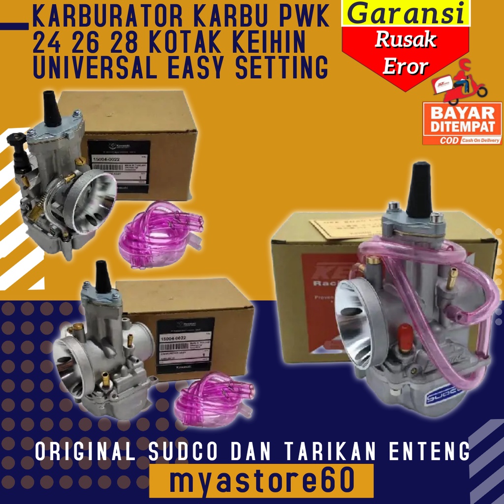 Karburator Karbu Carburator PWK 24 26 28 SUDCO KOTAK Karburator KARBU PWK KEIHIN SUDCO 24 26 28 MM ORIGINAL