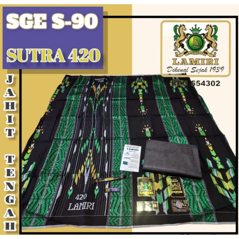 Sarung Lamiri SGE Sutra S90 Full Songket 420 Termurah