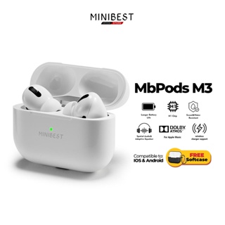 MINIBEST TWS Pods Pro MB-M3 Wireless Charging Bluetooth In-Ear Detection FREE CASE