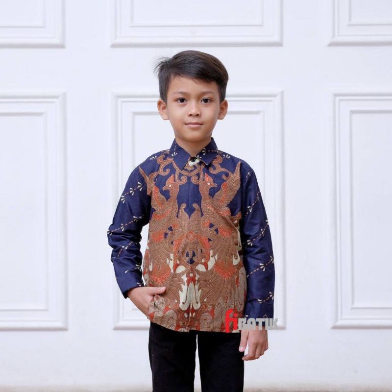 Couple Batik Ayah Dan Anak Laki-laki Lengan Panjang// Kemeja Batik Pria Dewasa Dan Anak Cowok Size M L XL XXL 3L