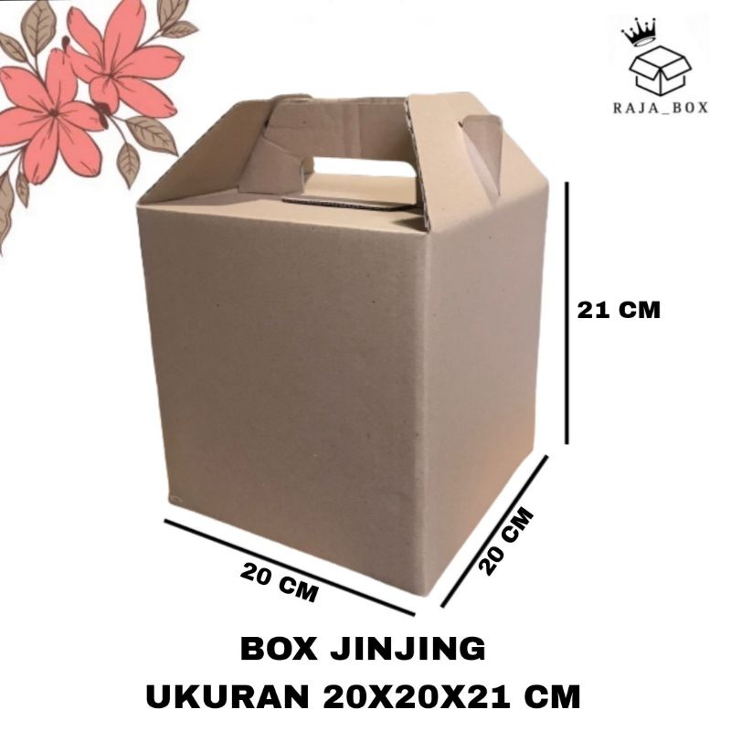 

Gable Box Hampers 20x20x21 Box Jinjing/Dus Kue