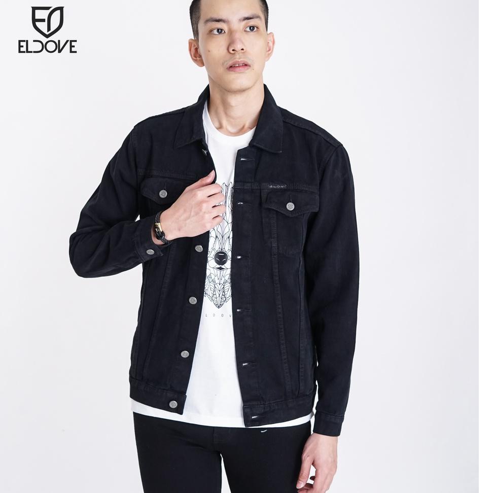 TERBAIK Eldove Denim Jacket Black 5033