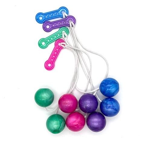 Fidget Clack Balls Click Clackers Glow in the dark Bead Bola Antistress Noise Maker Novelty Mainan Hadiah Untuk Anak Anak