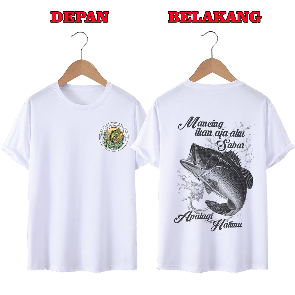 KAOS DISTRO UNISEX PRIA DAN WANITA TERBARU, KAOS JUMBO MANCING SABAR