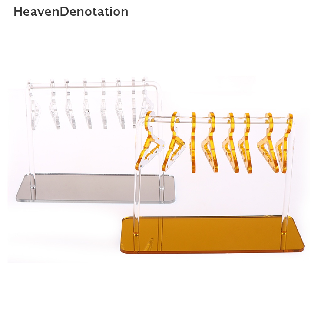 [HeavenDenotation] Kreatif Pribadi Gantungan Baju Bentuk Akrilik Anting Holders Tabletop Jewelry Display Organizers HDV