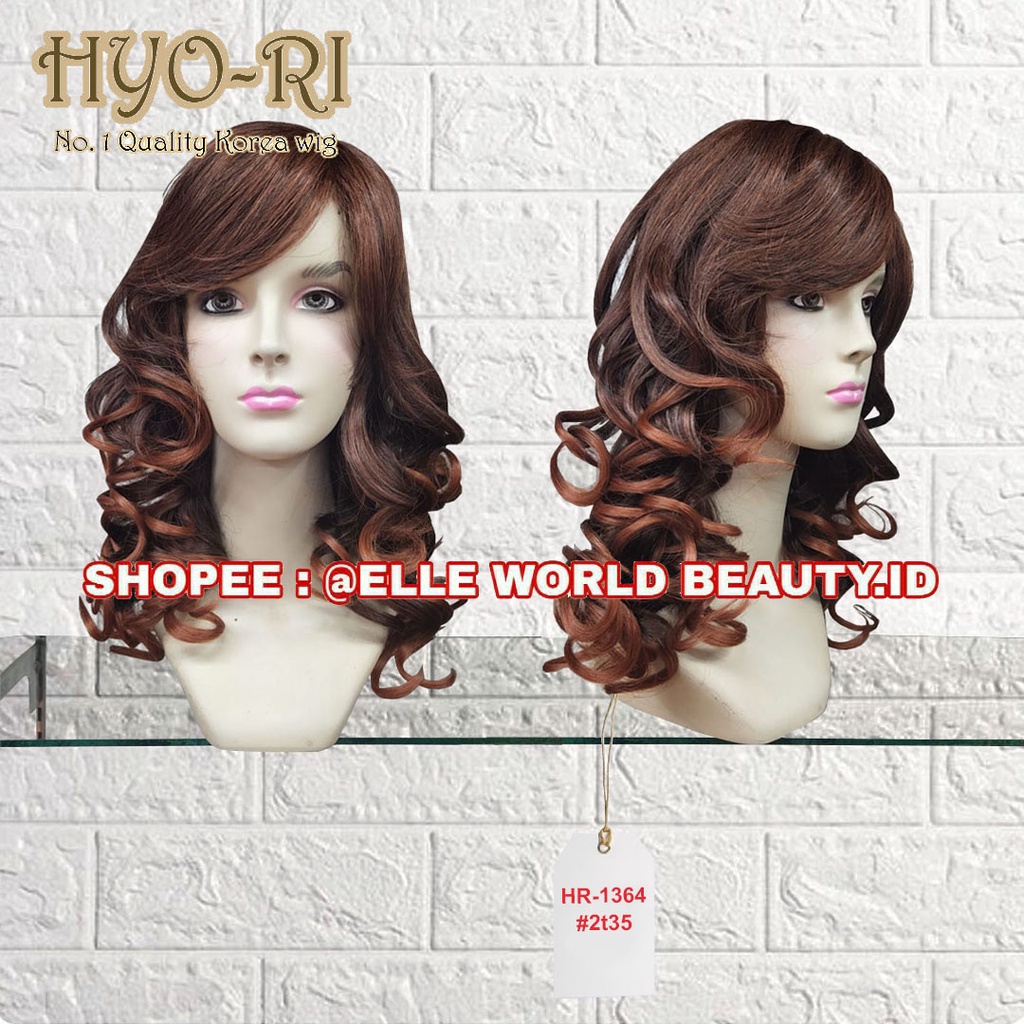 RAMBUT PALSU FULL WIG CEWE CEWEK WANITA PANJANG SEDANG MEDIUM SEBAHU CURLY KERLI WAVE KERITING KRITI