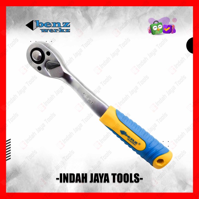 Shock Benz Gagang Kunci Sok Rachet 1/2" 24T 72T - Ratchet Handle Socket