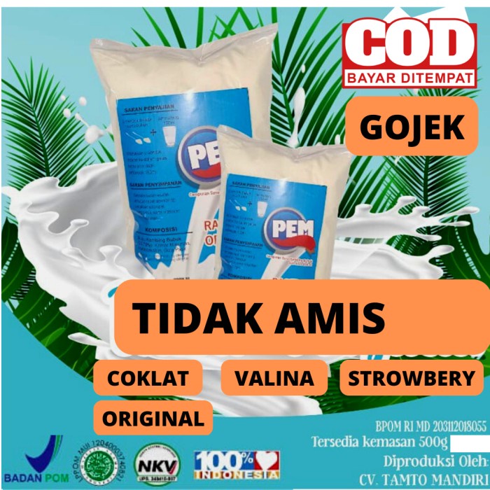

[ COD ] SUSU KAMBING ETAWA BUBUK KILOAN MURAH - Strawberi