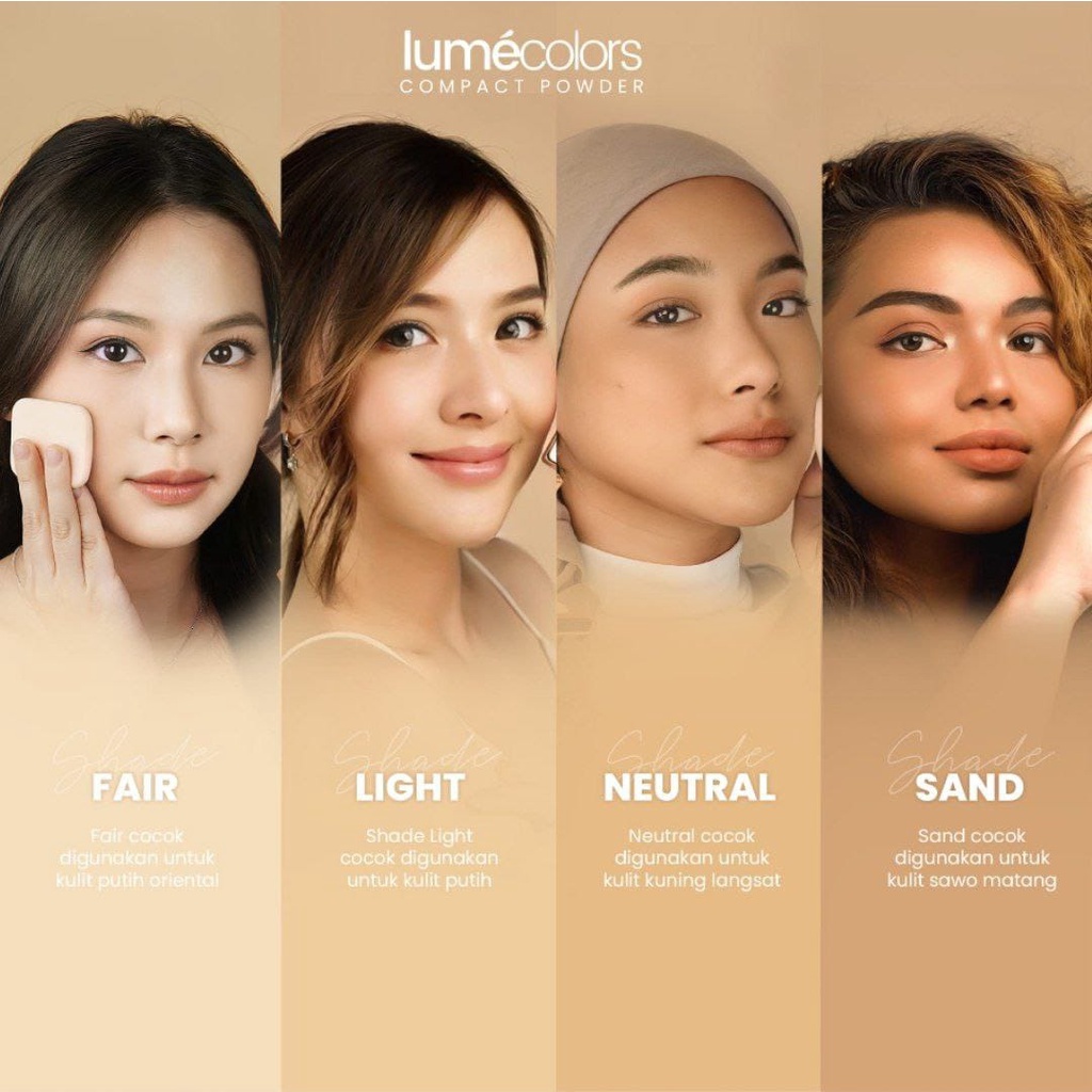 Lumecolors Compact Powder Bedak Padat Two Way Cake With Oil Control