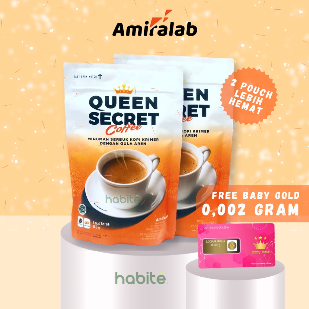 

QUEEN SECRET COFFEE ORI Kopi Pelancaran Haid dan Kesehatan Kewanitaan by Amiralab Store