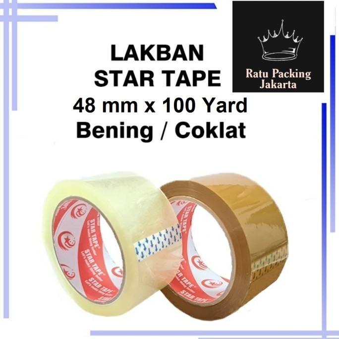 

1 DUS Lakban Bening Coklat 48 mm x 100 yard MURAH [KHUSUS OJOL]