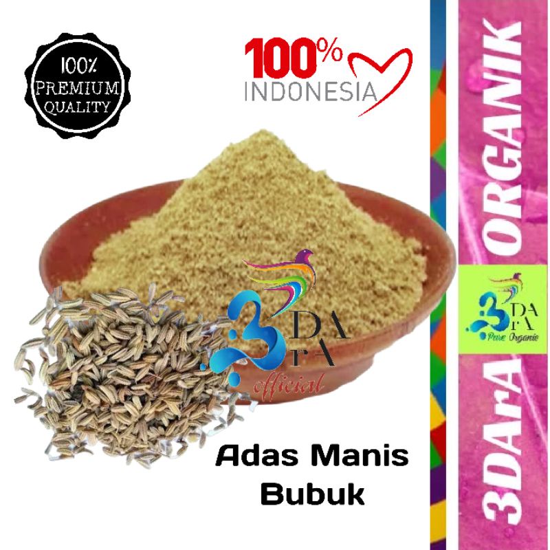 

Bubuk Adas Manis 100gr Premium Murni Tanpa Campuran