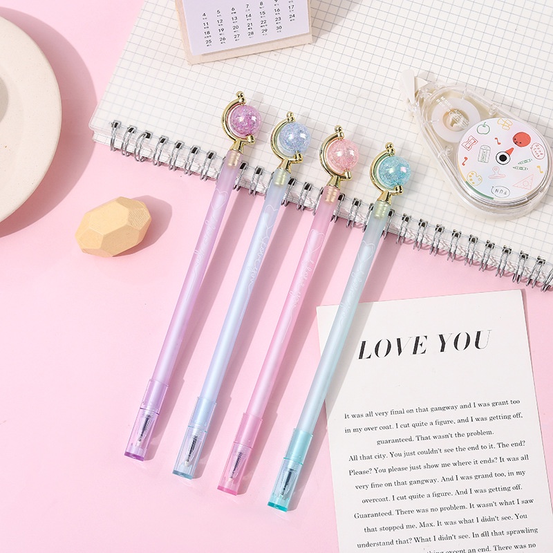 Pulpen Gel Alat Tulis Kreatif Lucu/Pena Kawaii Cepat Kering Netral Pulpen Ballpoint Tongkat Ajaib Lucu