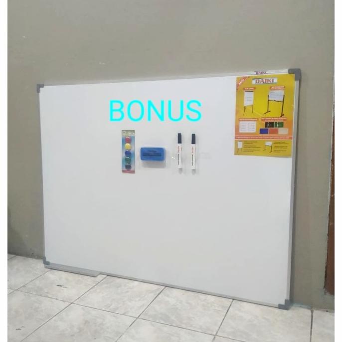 

Whiteboard / Papan tulis magnetic uk 90x120 Cm