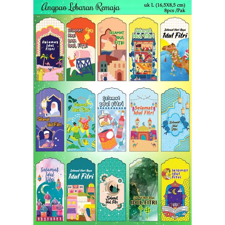 

Amplop Lebaran Unik Lucu Premium / Amplop THR Panjang Idul Fitri Aesthetic