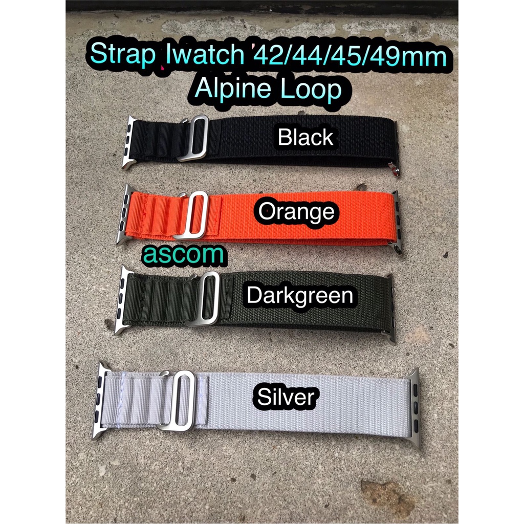 Strap Apple Watch Alpine Loop 42mm. 44mm. 45mm. 49mm Ultra Seri 10 42mm. 46mm 8 7 6 5 3 SE Compatibl