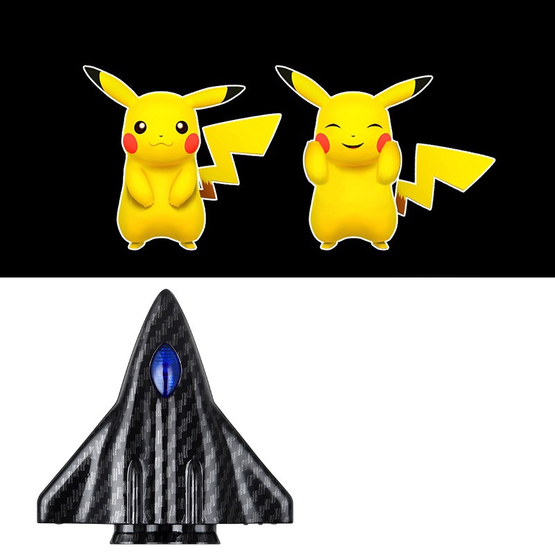 【Ready Stock】 1 Pcs Lampu led logo pintu mobil laser Pikachu Kartun dinamis projektor USB wireless otomatis car welcome door Lampu ekor proyeksi sepeda motor