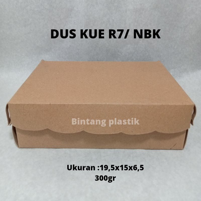 

[Dapat 50 pcs]DUS KUE R7 KRAFT 19,5cmx15cm 300 gr