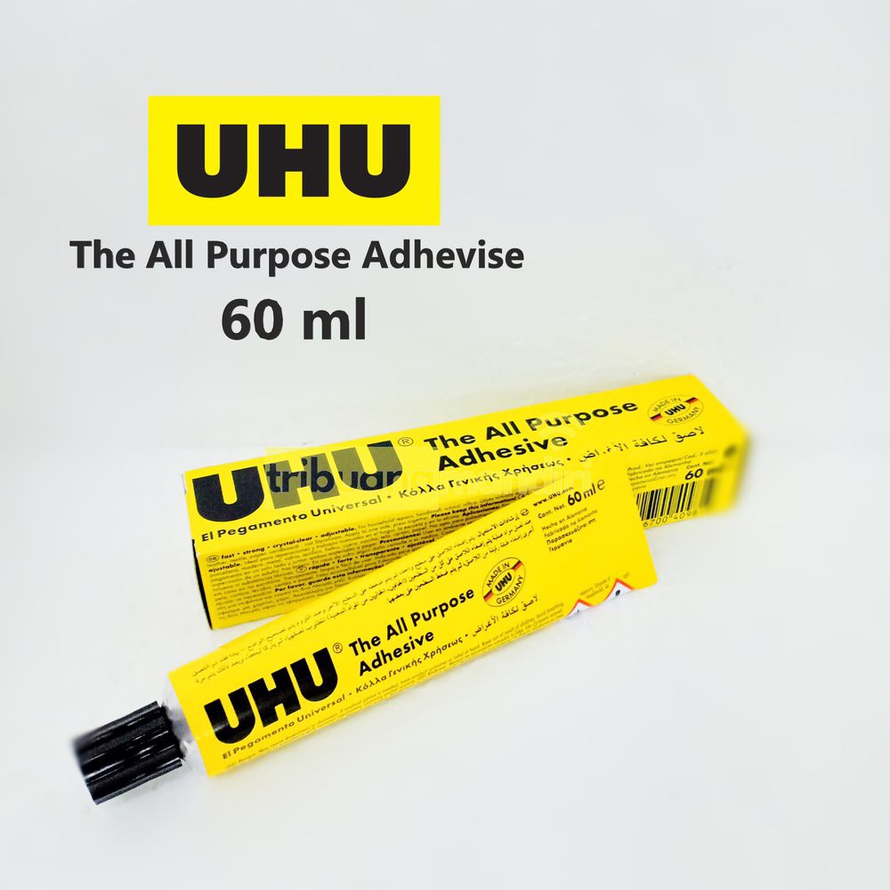 

LEM UHU 60 ML LEM PEREKAT SERBAGUNA ALL PURPOSE LEM PEREKAT