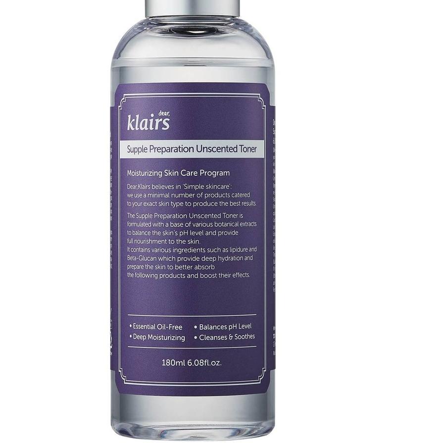 ۞ Klairs Supple Preparation Unscented Toner ➴