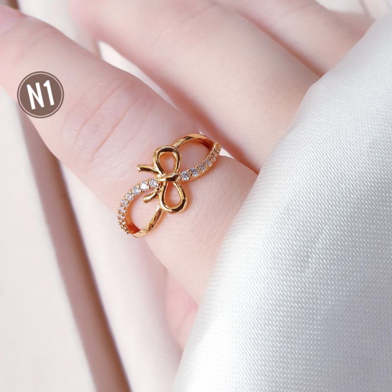 Cincin Variasi Xuping Peramata Fashion Cantil Dan Simple N09022302